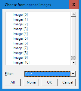 New image pick list dialog box
