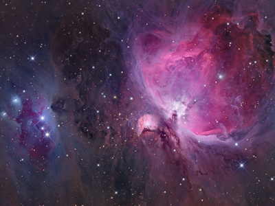 Prvn svtlo z kamery G3-16200: M42 Velk mlhovina v Orionu, autor Martin Myslivec