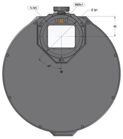 C5A camera with External Filter wheel with C5-OAG