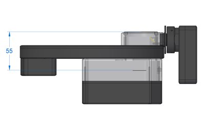 Vzdlenost detektoru od ela zvitu je uobou variant G2 OAG 55 mm