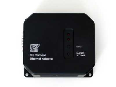 Horní panel Gx Camera Ethernet Adapter s ovládacími tlačítky