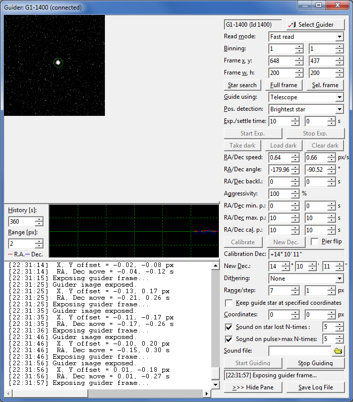 The SIPS Guider tool window