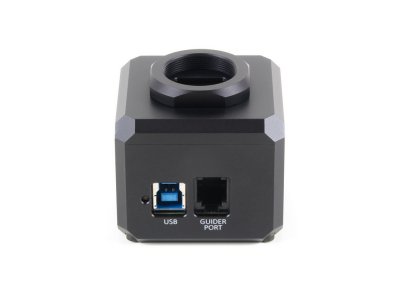 Standardní 6 pinový Autoguider port je umístěn vedle USB3 portu na horní straně kamer C1