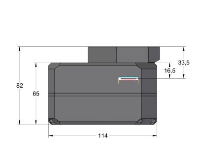 Camera without filter wheel with thick adapter base