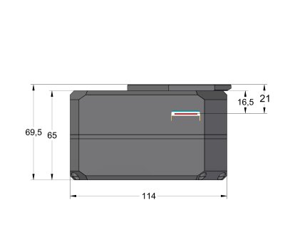 Camera without filter wheel with thin adapter base