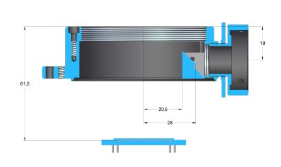 Position of the OAG reflection mirror relative to optical axis