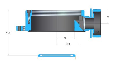 Position of the OAG reflection mirror relative to optical axis