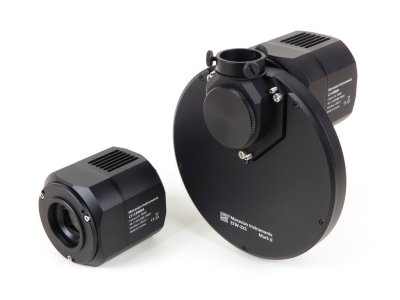 Kamera C1+ s připojeným externím filtrovým kolem