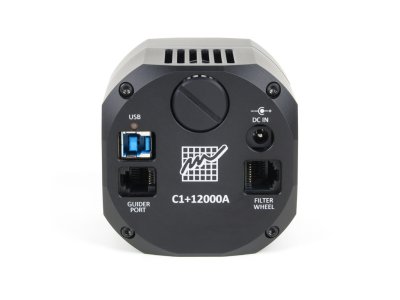 Standardní 6 pinový Autoguider port je umístěn vedle USB3 portu na zadní straně kamer C1+