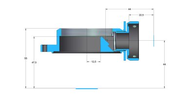 Position of the OAG reflection mirror relative to optical axis