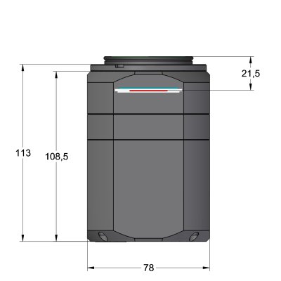 Hlava kamery C1 se zvitovm adaptrem M42נ0.75 nebo M48נ0.75/2" s 21.5mm BFD