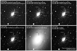 Images of the M81 novae taken with G2-3200 CCD camera