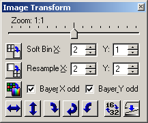 Okno nstroje Image Transform