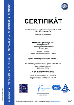 ISO 9001:2001 Certificate