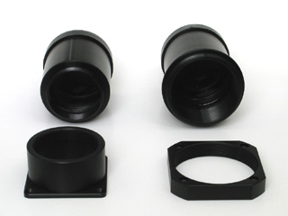Standard G2/G3 T-thread adapter with Paracorr PLA-1100 (left) and large adapter with Paracorr PSB-1100 (right)